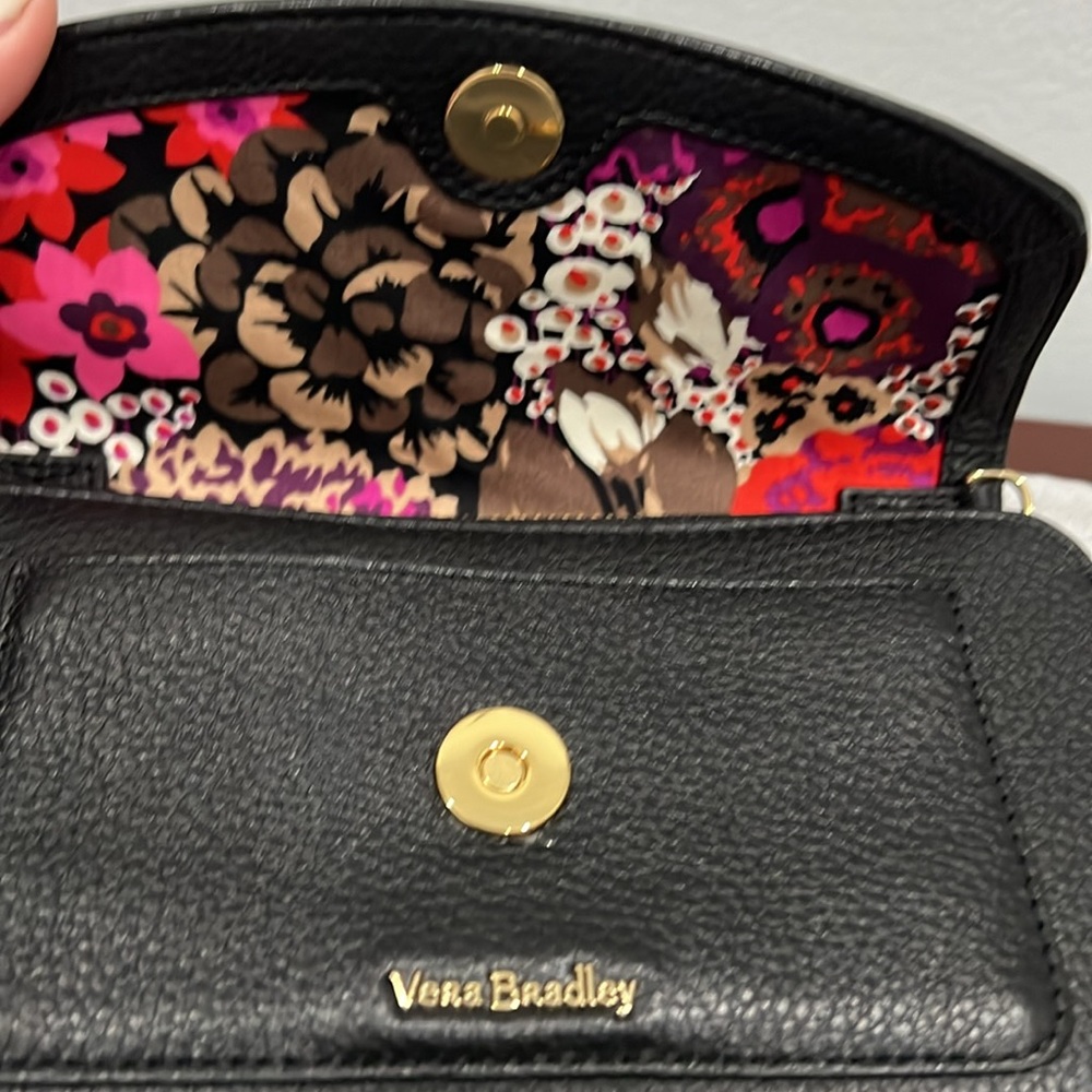 Vera Bradley Ultimate Crossbody, Black Genuine Leather - Picture 4 of 16